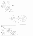 Blower HousingShrouds Flywheel Rewind Starter Diagram and Parts List for 20S157-0110-F1  Briggs and Stratton Engine